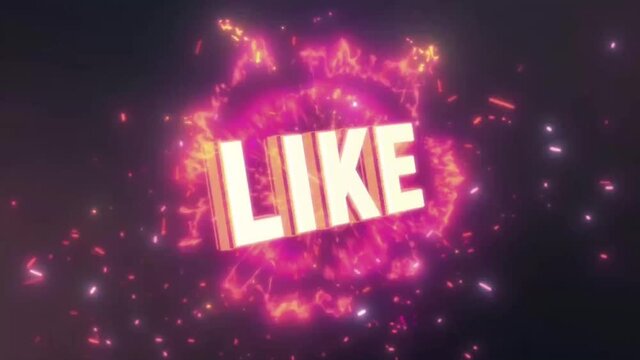 A text saying 'Thanks for watching, subscribe, like, comment' on a shiny background