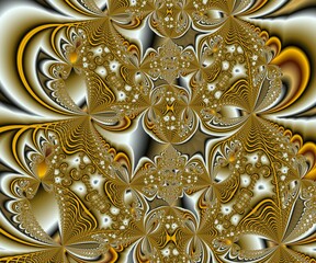 Computer generated abstract colorful fractal artwork