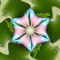 Computer generated abstract colorful fractal artwork