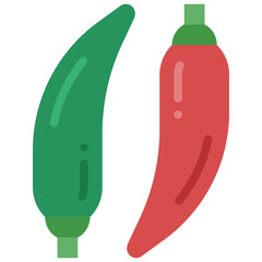 chili flat icon