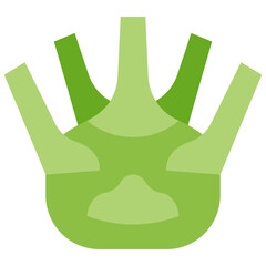 kohlrabi flat icon