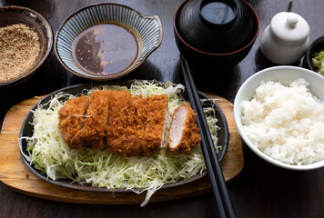 Pork Tonkatsu, a popular Japanese dish