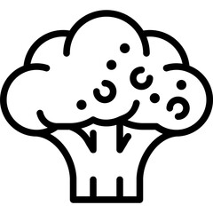 broccoli line icon