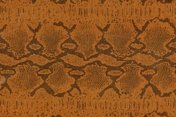 Brown leather texture, snake pattern design, grunge background