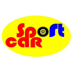 design logo and incon about sport car, concept colorful and black and white