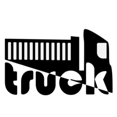 design of truck logo and icon with some concept design 