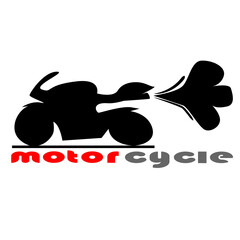Fototapeta premium illustration design of motor cycle concept and design logo from motor cycle