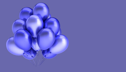Balloons colour of the year 2022 background design