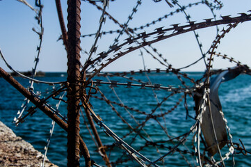 Barbed wire