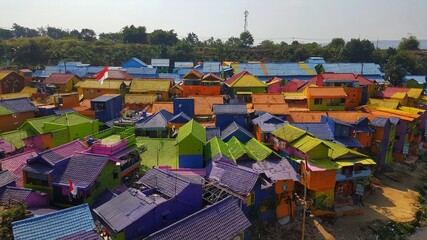 Jodipan : Rainbow Village, Malang, East Java, Indonesia