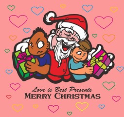 Santa love kids 