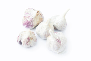Obraz premium Garlic on a white background. Garlic isolated.