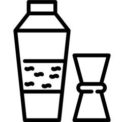 cocktail line icon