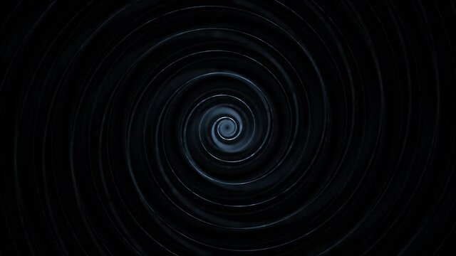 Abstract loop blurred spiral infinity rotation animation background.