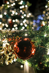 Sparkle ball decoration during Christmas