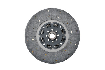 Clutch disc, car clutch disc, car transmission, white background  focus
