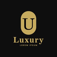 Naklejka premium simple alphabet logo luxury concept with ellipse combination