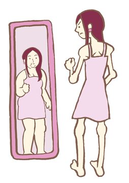 摂食障害　自己イメージの歪み