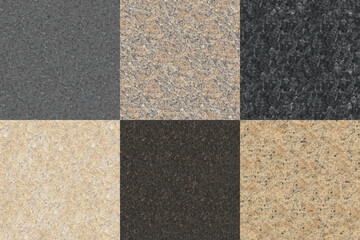 Pack of 6 High Quality Granite Seamless 4K Textures for editing, compositing, backdrops or material development.