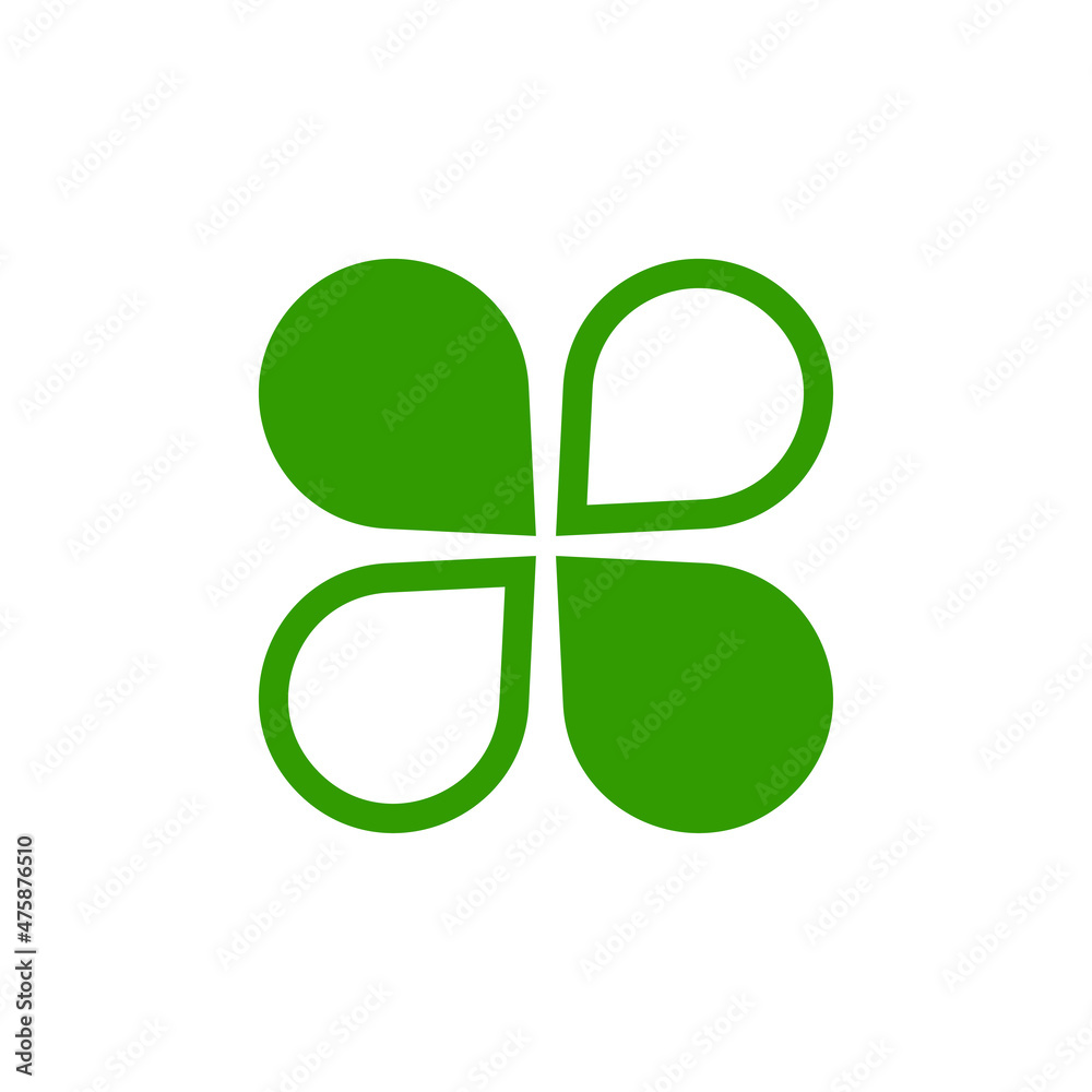 Canvas Prints clover logo icon design template vector