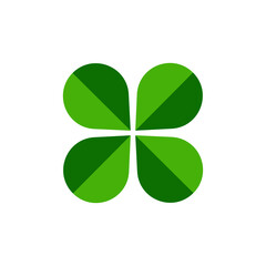 clover logo icon design template vector