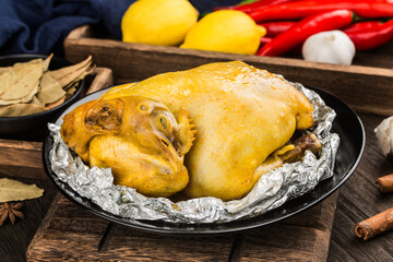 Chinese delicacy; a delicious kiln chicken