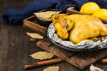 Chinese delicacy; a delicious kiln chicken