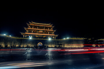 Guangjimen  Chaozhou City, Guangdong Province, China.Translation on the text is the name of the building "Guangji Gate" and blessings to the city.