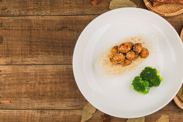 Chinese cuisine: deep-fried quail eggs