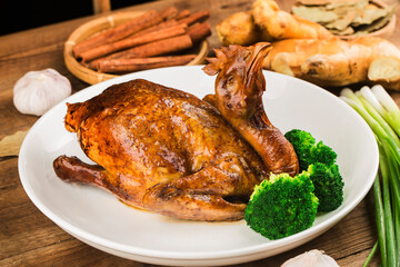 A Chinese delicacy: soy sauce chicken