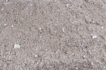 texture of loose dirty snow