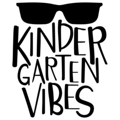 kinder garten vibes logo inspirational quotes typography lettering design