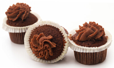 Freshly prepared homemade muffin