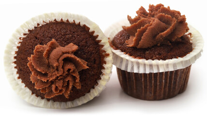 Freshly prepared homemade muffin
