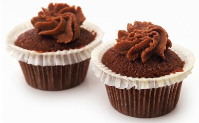 Freshly prepared homemade muffin