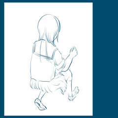 セーラー服と背中から