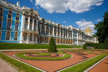 Catherine Palace with Church of the Resurrection. The Tsarskoye Selo Pushkin is State...