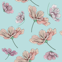 seamless floral pattern - 475883356