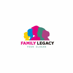 family legacy illustration logo design