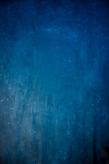 Naklejka premium Blue textured canvas background. Painted background.