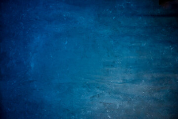 Fototapeta premium Blue textured canvas background. Painted background.