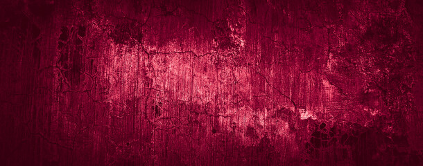 dark red scary grunge abstract concrete wall texture background