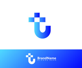 T letter logo template,  unique and simple logo. logo for brand, initials, symbol, company. vector illustration