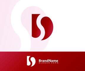 D and S letter logo template, design a combination of the letters D and S into one unique and simple logo. logo for brand, initials, symbol, company. vector illustration