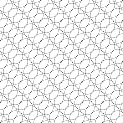 Seamless wcircle lines pattern. White textured background.
