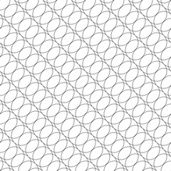 Fototapeta premium Seamless wcircle lines pattern. White textured background.
