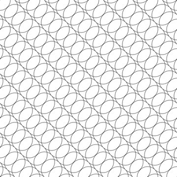 Seamless wcircle lines pattern. White textured background.
