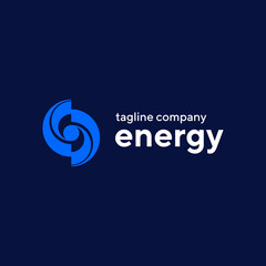 Modern energy colorful logo. Energy company vector icon logotype