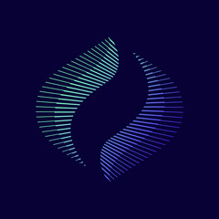 Fototapeta premium Modern energy colorful logo. Energy company vector icon logotype