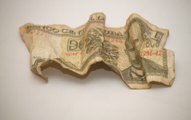 Close up picture of Cuban money circulation